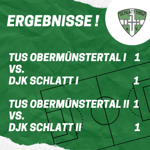 Am Sonntag hieß es zweimal 1:1 gegen das Obertal!