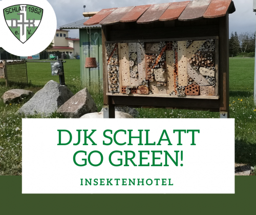 Insektenhotel auf dem Sportgelände der DJK Schlatt!